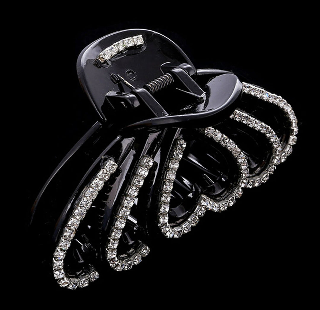 1PC Large Fancy Good Quality Rhinestones Claw Clip Elegant Style Jaw Clips For Women Lady GirlsThick Hair