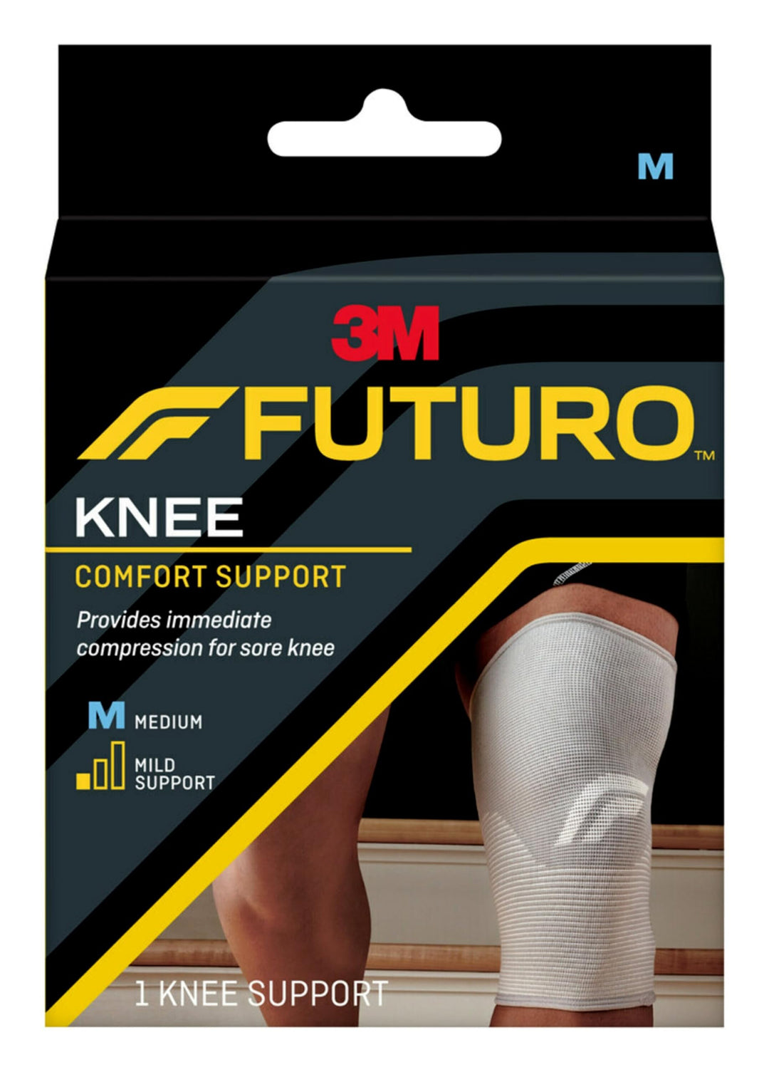 FUTURO Comfort Knee Support, Breathable, Medium