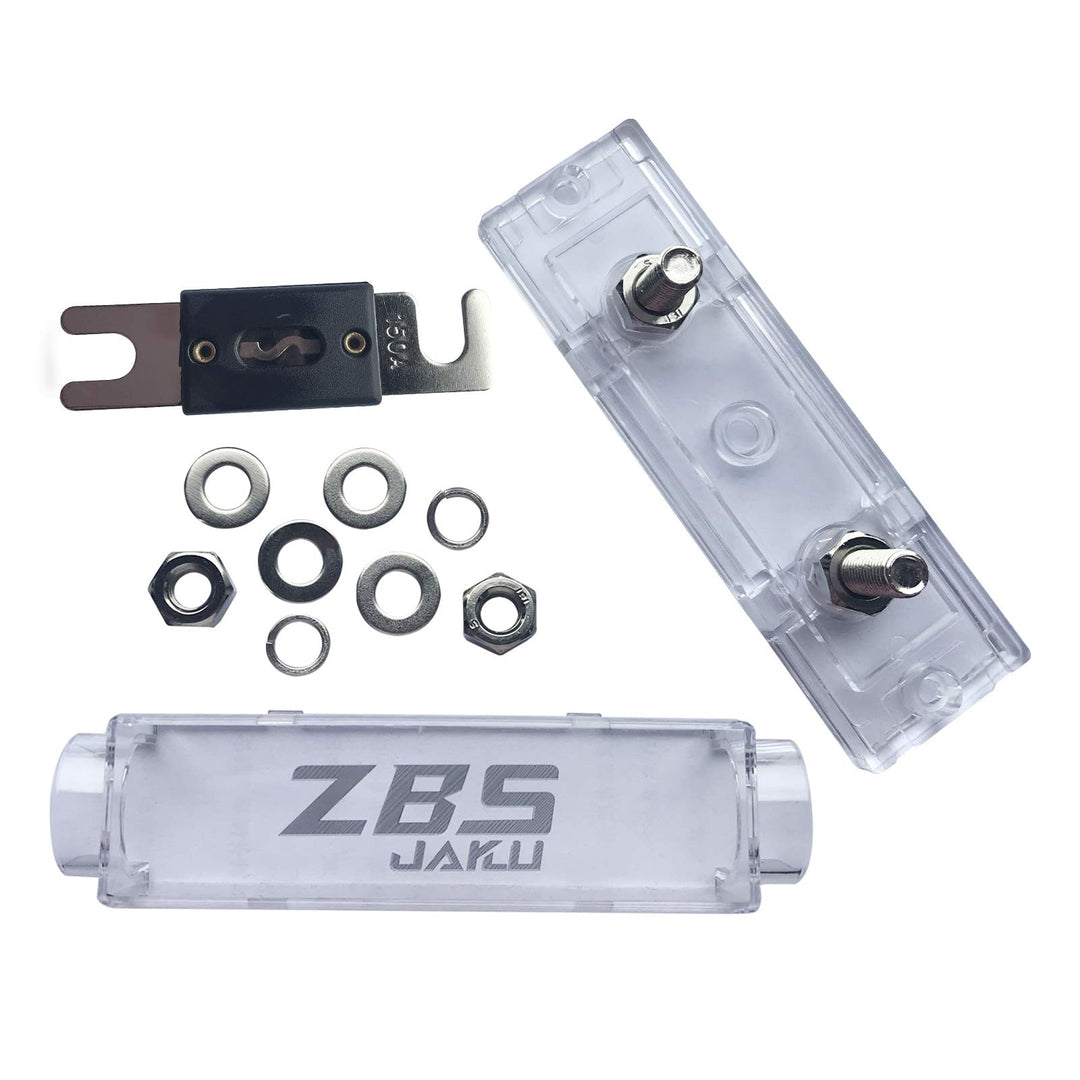 0/2/4/8 Gauge AWG 150 Amp ANL Fuse Holder Wire Inline Fuse for Car Audio (150A) (2 Packs)