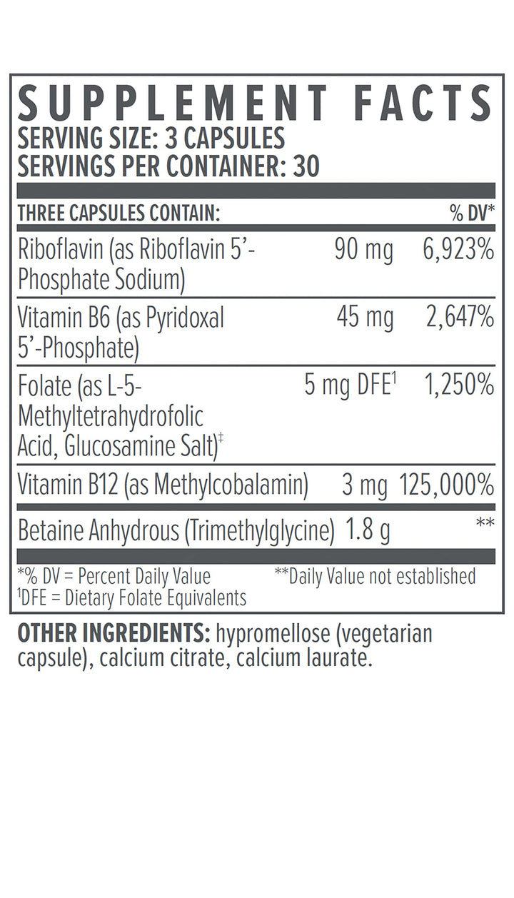 Nutraceuticals - Methyl Factors+ - Circulation + Mood (90 Capsules)