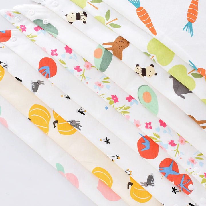 Cotton Baby Bandana Drool Bibs 5 Pack Baby Bibs for Girls