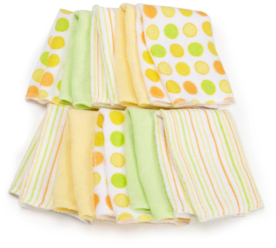 10 pack Soft Terry Washcloth, Yellow
