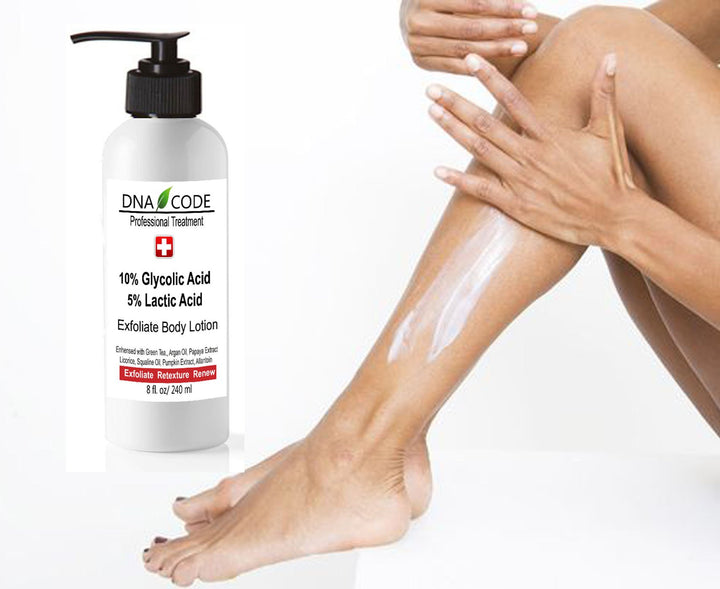 Magic Lotion- 10% Glycolic 5% Lactic Acid Exfoliatingl Body Lotion w/Green Tea, Argan Oil, Papaya, Licorice.