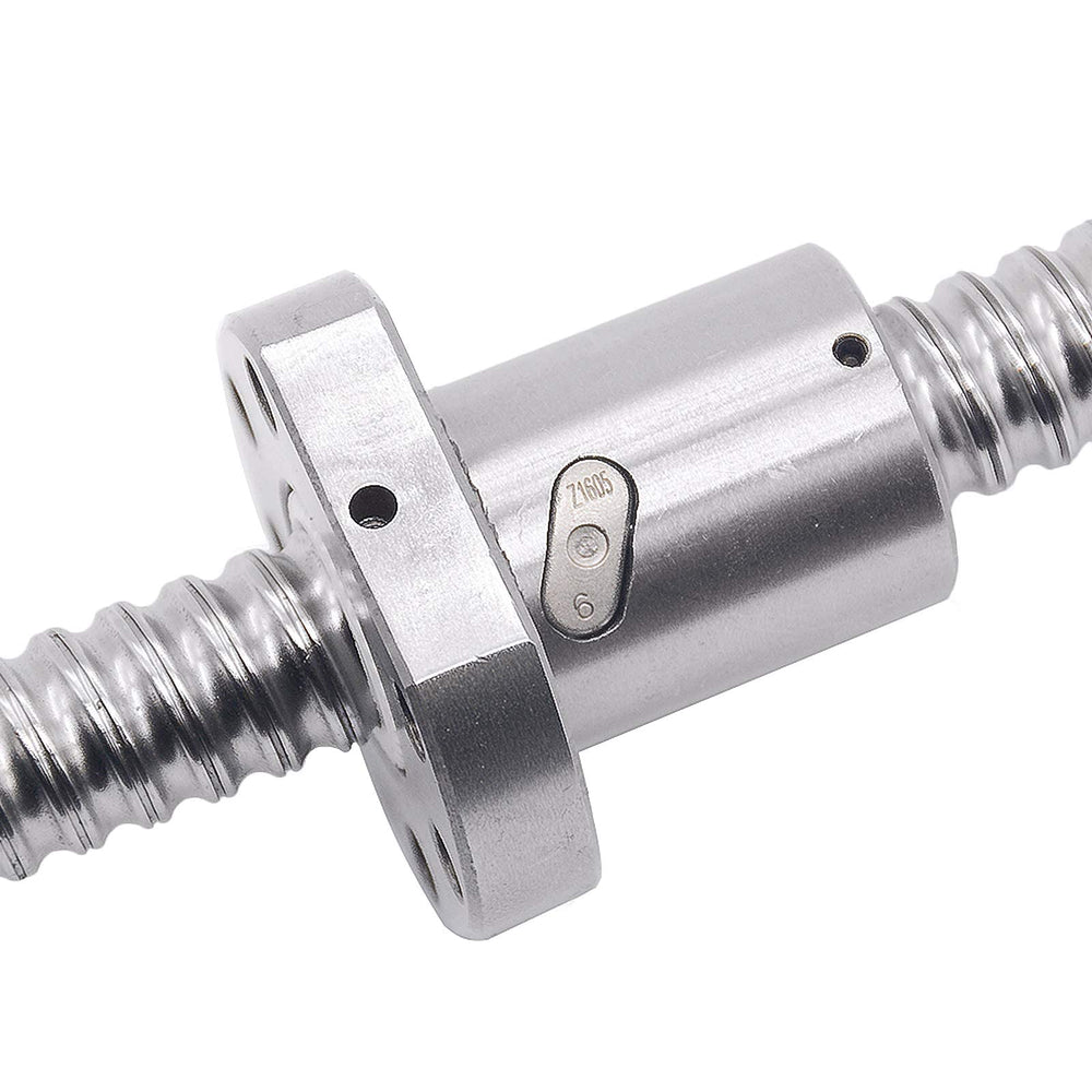 600mm SFU1605 Ball Screw, RM1605 Ball Screw with Metal Ball Screw Nut for CNC Machine,Diameter 16mm, 5mm Lead (Diameter 16mm, 600mm)