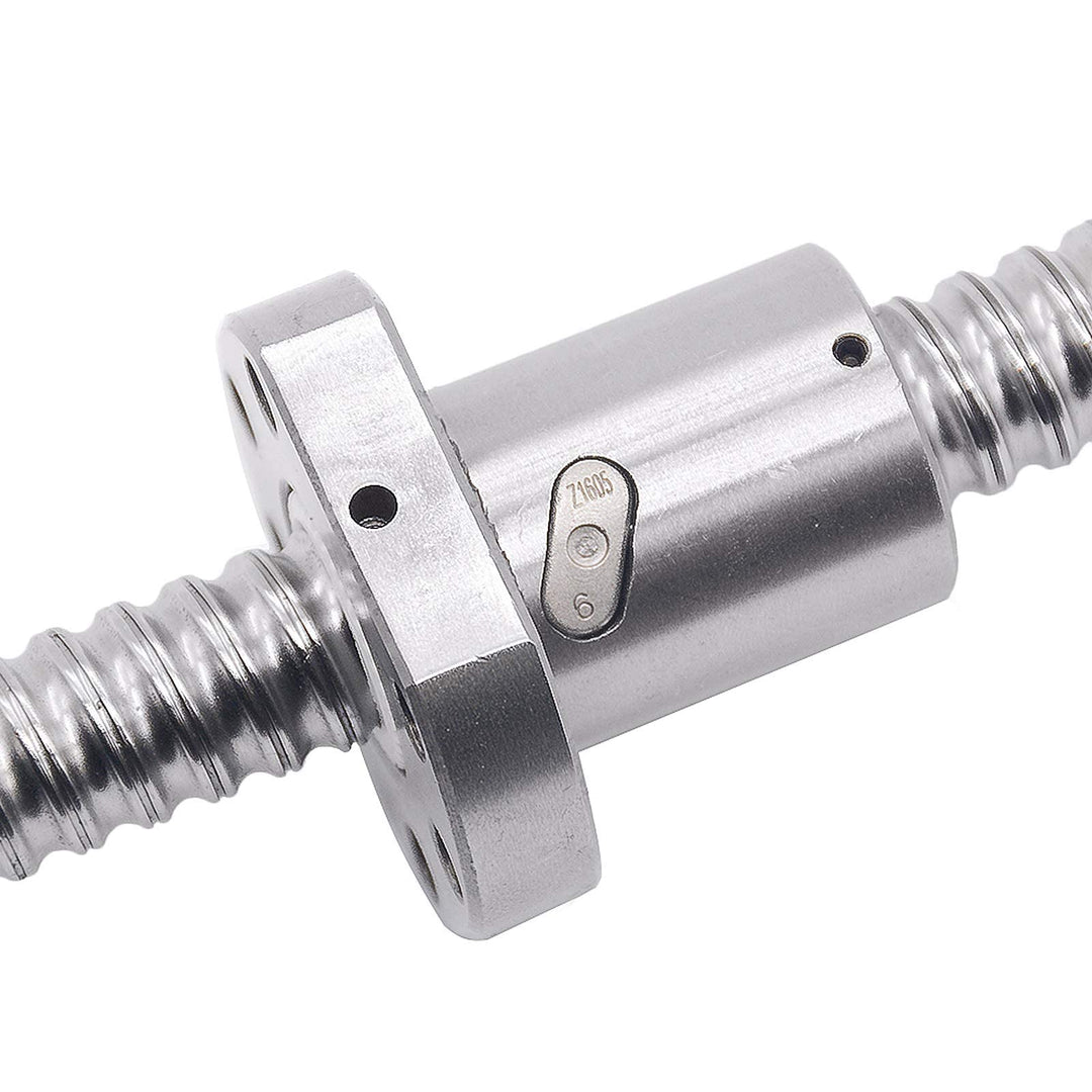 600mm SFU1605 Ball Screw, RM1605 Ball Screw with Metal Ball Screw Nut for CNC Machine,Diameter 16mm, 5mm Lead (Diameter 16mm, 600mm)