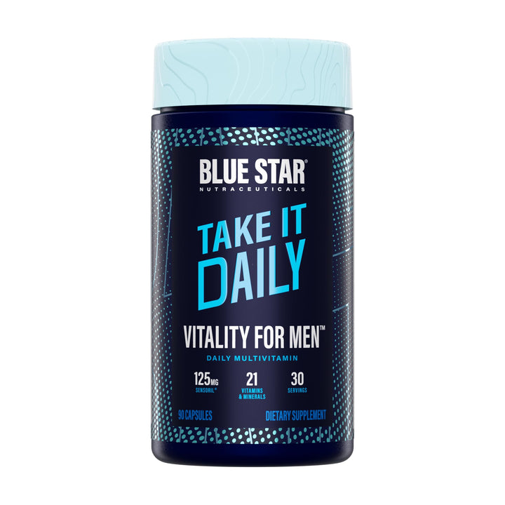 Vitality for Men - Multivitamin & Mineral Formula for Men who Workout, w/Ashwagandha and B-Vitamins - Energy You’ll Notice - 90 Veggie Capsules