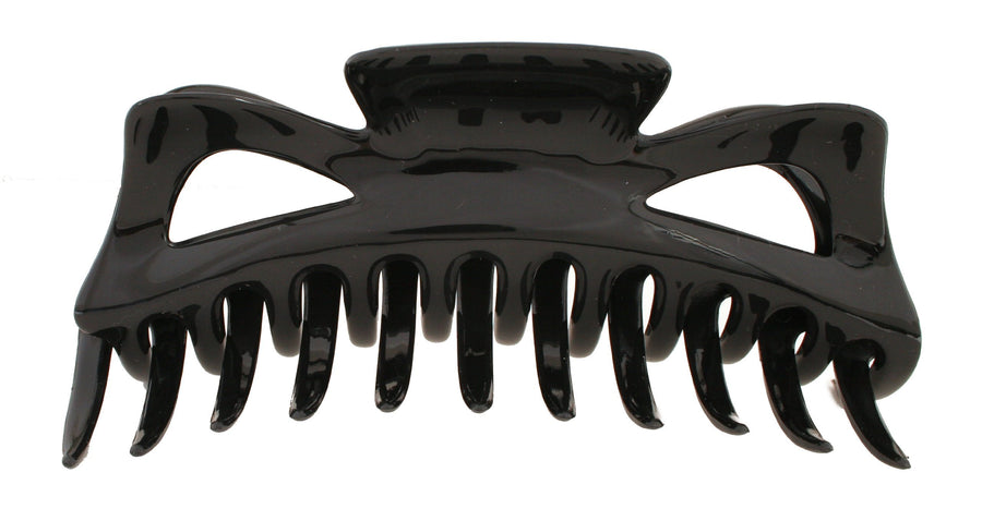 Jumbo Hair Claw in Black Color of Celluloid Acetate
