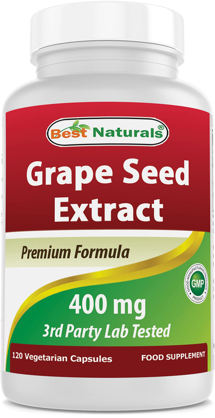 Grape Seed Extract 400 mg Veggie Capsule, 120 Count