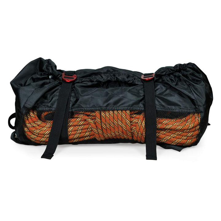 Backpack, Classic Rope Bag with Water-Resistant Folding Shoulder Straps, 500D Oxford, Large Capacity for 80m Climbing Rope, Black