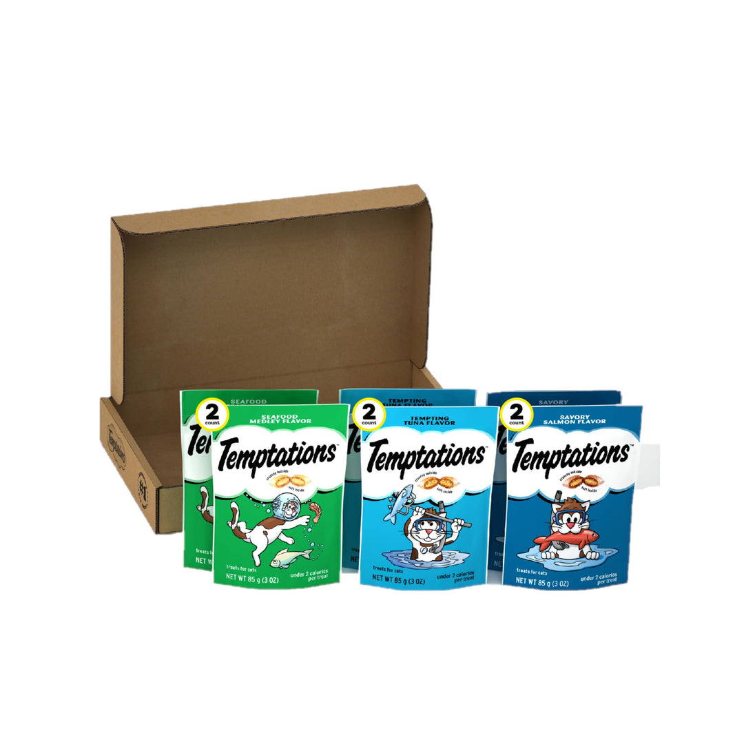 Classic Crunchy and Soft Cat Treats Seafood Lovers Variety Pack, 3 oz., Pack of 6