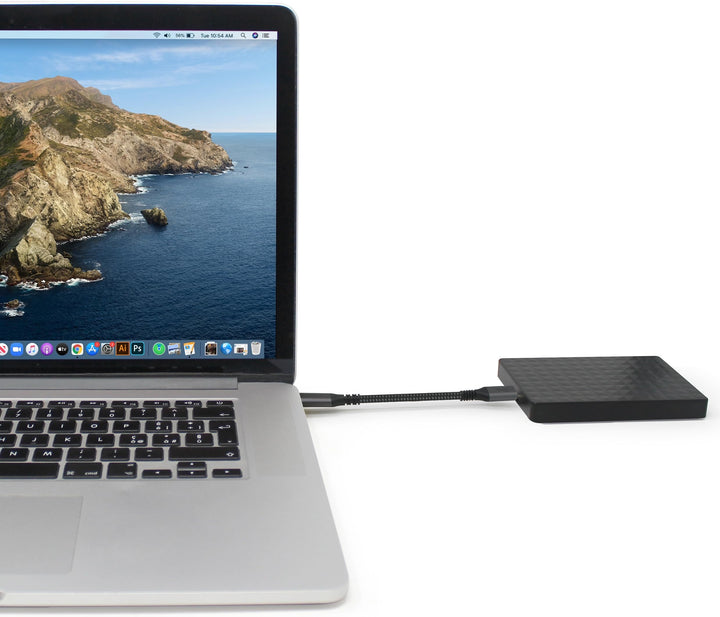 6-Inch Extra Short USB4 Cable - 40Gbps Supports 100W (20V, 5A) Charging - Compatible with Thunderbolt 3 and USB-C (2-Pack)