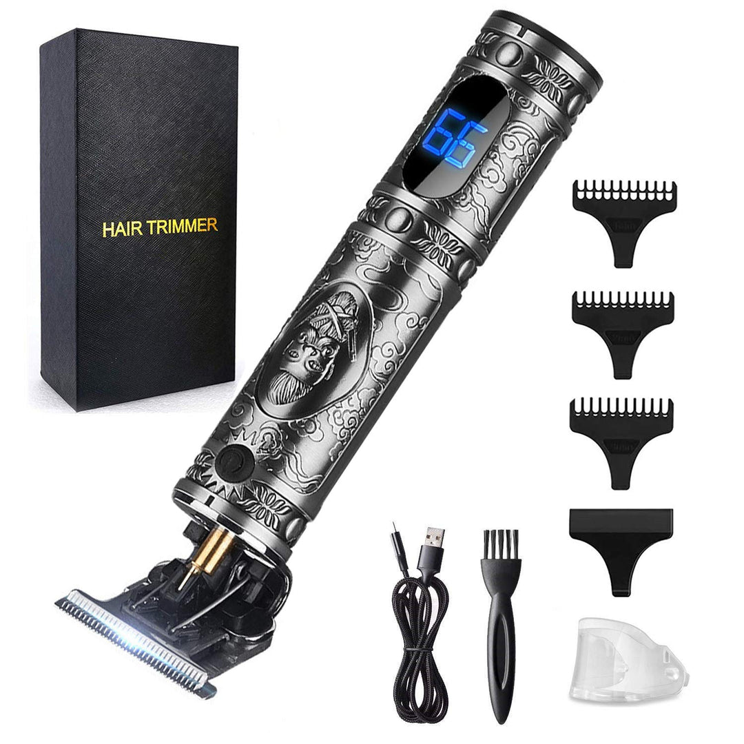Hair Clippers for Men Hair Trimmer for Barbers,Professional Cordless T Blade Trimmer, Beard Edger Liners,Barber Shavers,Ornate Knight Close-Cutting Hair Machine