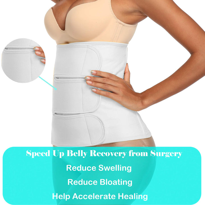 Abdominal Surgical Binder Wrap for Stomach Post Surgery Compression C section Postpartum Support Recovery after Hysterectomy Belly Band