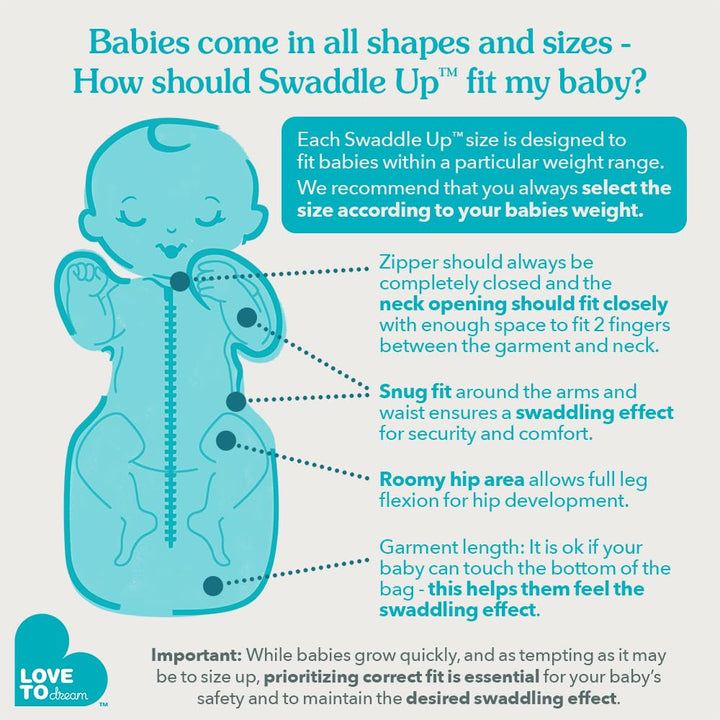 Swaddle UP, Baby Sleep Sack, Self-Soothing Swaddles for Newborns, Improves Sleep, Snug Fit Helps Calm Startle Reflex, New Born Essentials for Baby, 1.0 TOG, 13-19 lbs, Gray