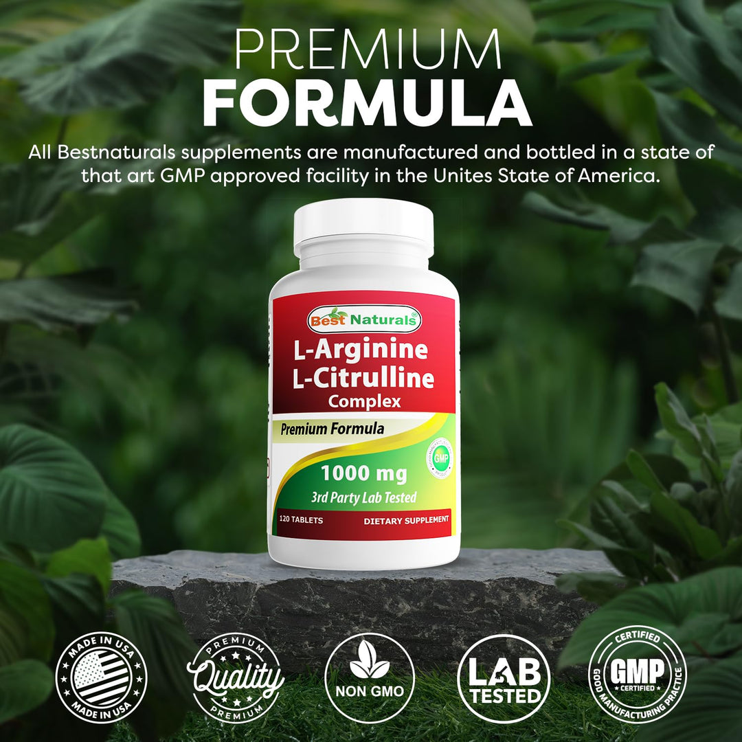 Arginine Citruline Complex 1000 Mg 120 Tablets
