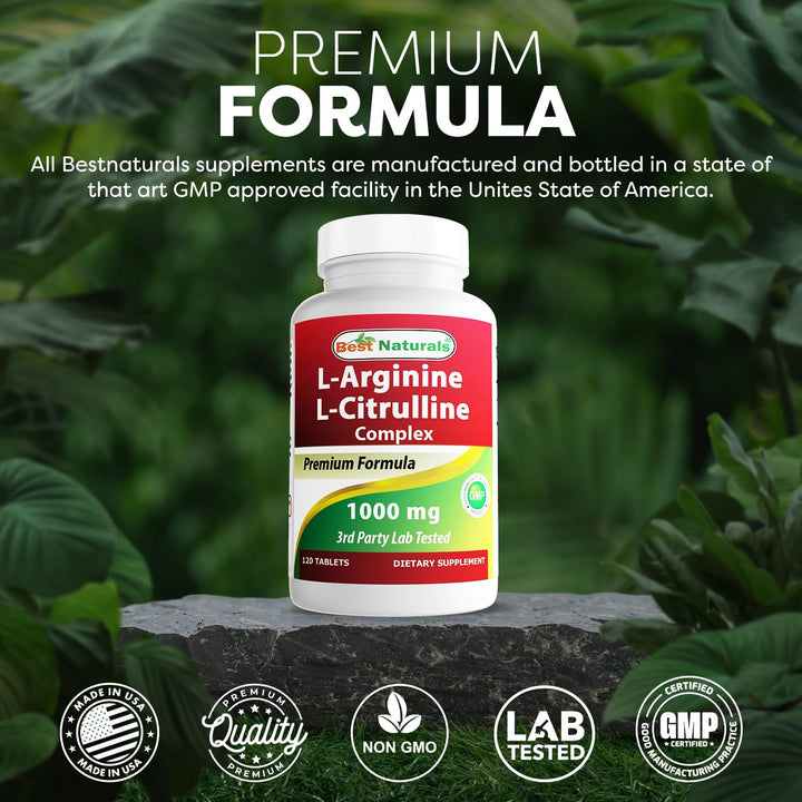 Arginine Citruline Complex 1000 Mg 120 Tablets