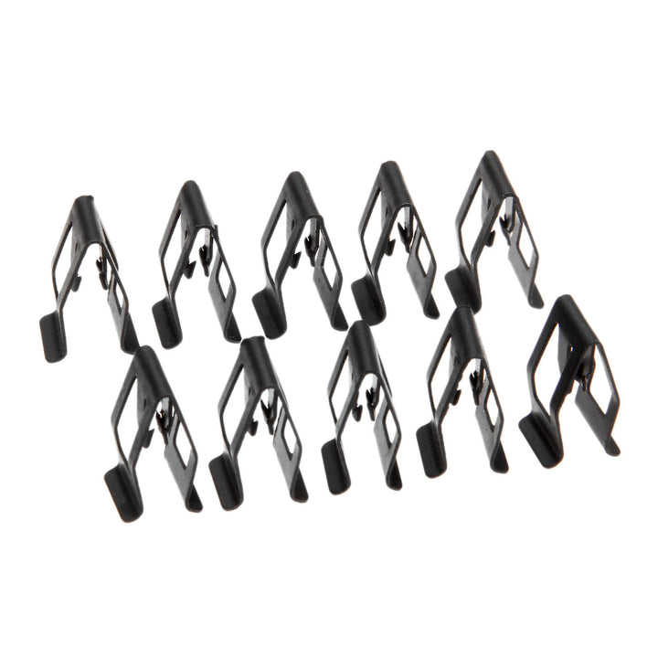 10PCS Dashboard Trim Clips, Car Front Console Retainer, Metal Dash Retainer Clips Replacement for Ford Mazda Audi Toyota Black