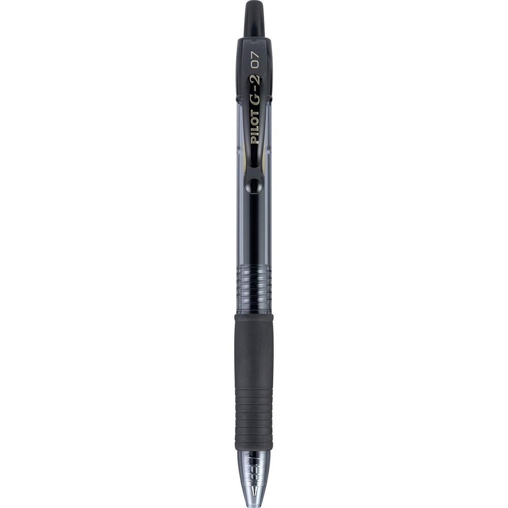 PILOT G2 Premium Refillable & Retractable Rolling Ball Gel Pens, Fine Point, Black Ink, Single Pen (31026)