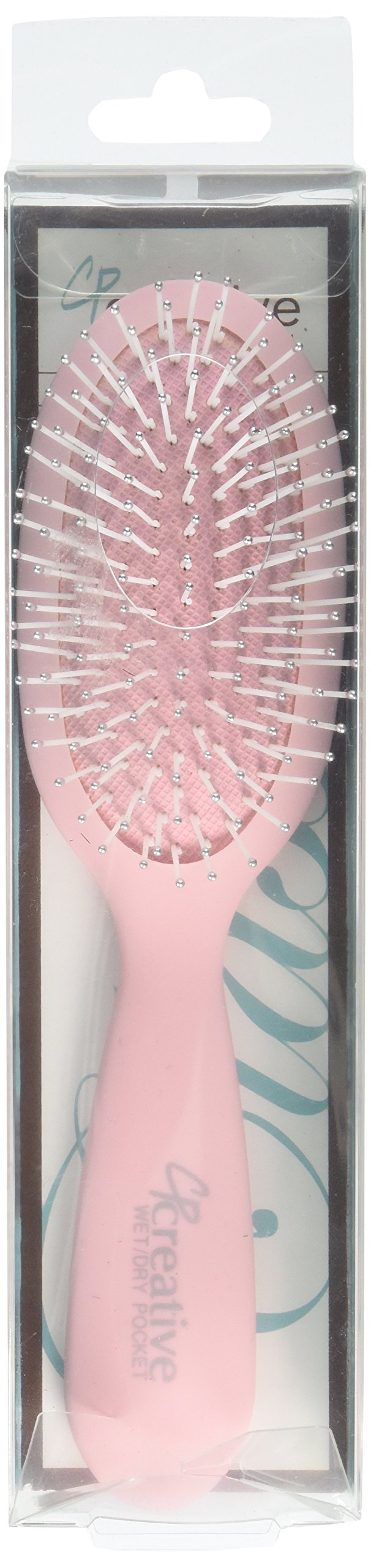 Hair Brushes Wet/Dry Pocket Hair Brush, Pink