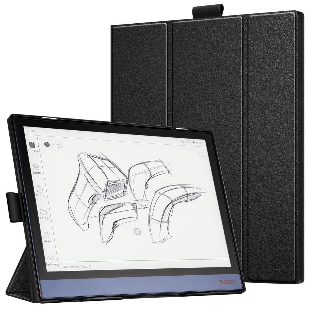 Trifold Case Compatible with BOOX Note Air 2 (2021) & BOOX Note Air 2 Plus (2022) Tablet 10.3 inch - Ultra Lightweight Slim Shell Foldable Stand Cover with Auto Sleep/Wake, Black