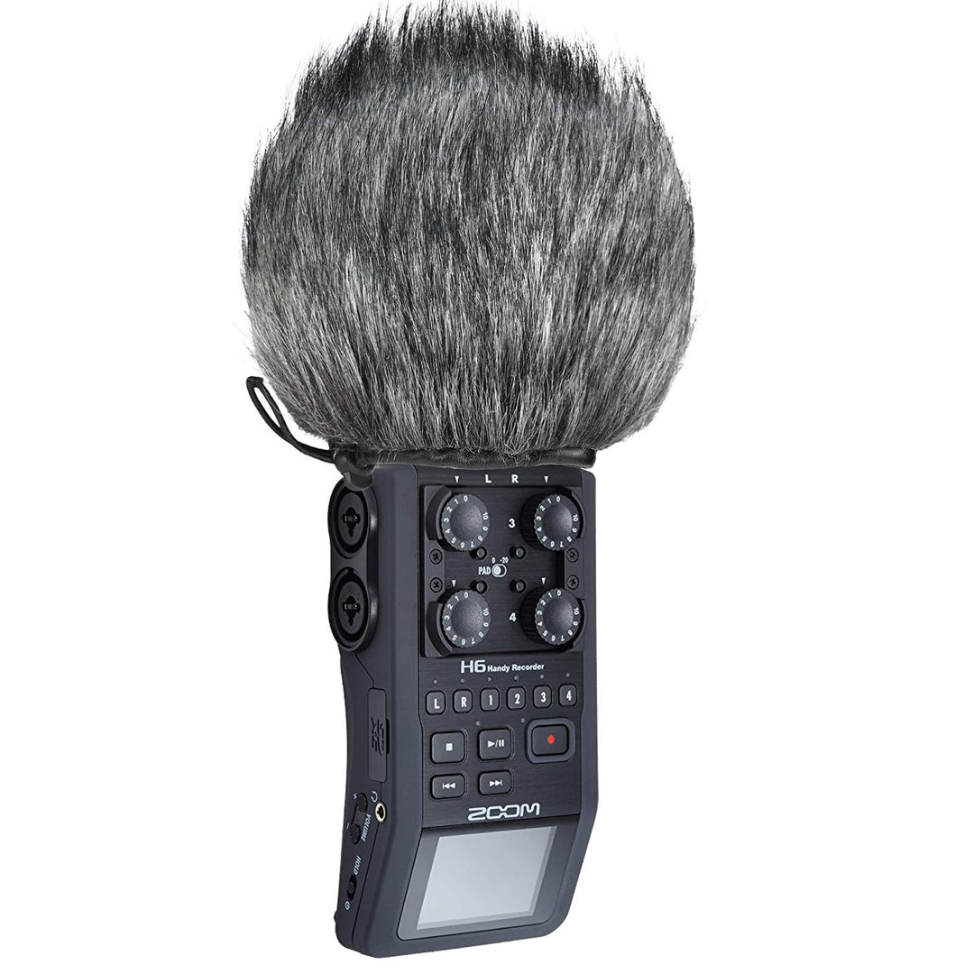H6 Windscreen Muff and Foam for Zoom H6 Portable Handy Recorder Indoor Outdoor Microphone Windscreen (2 Pack)