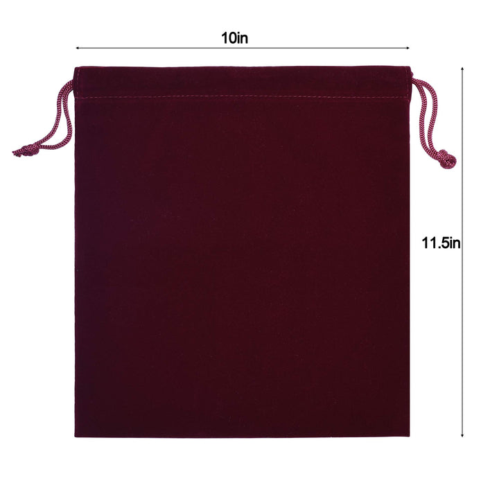 Travel Hair Dryer Bags Cotton Drawstring Bag Container Hairdryer Bag Organization and Storage at Home or Travel … (11.5”x 10” Wine Red)