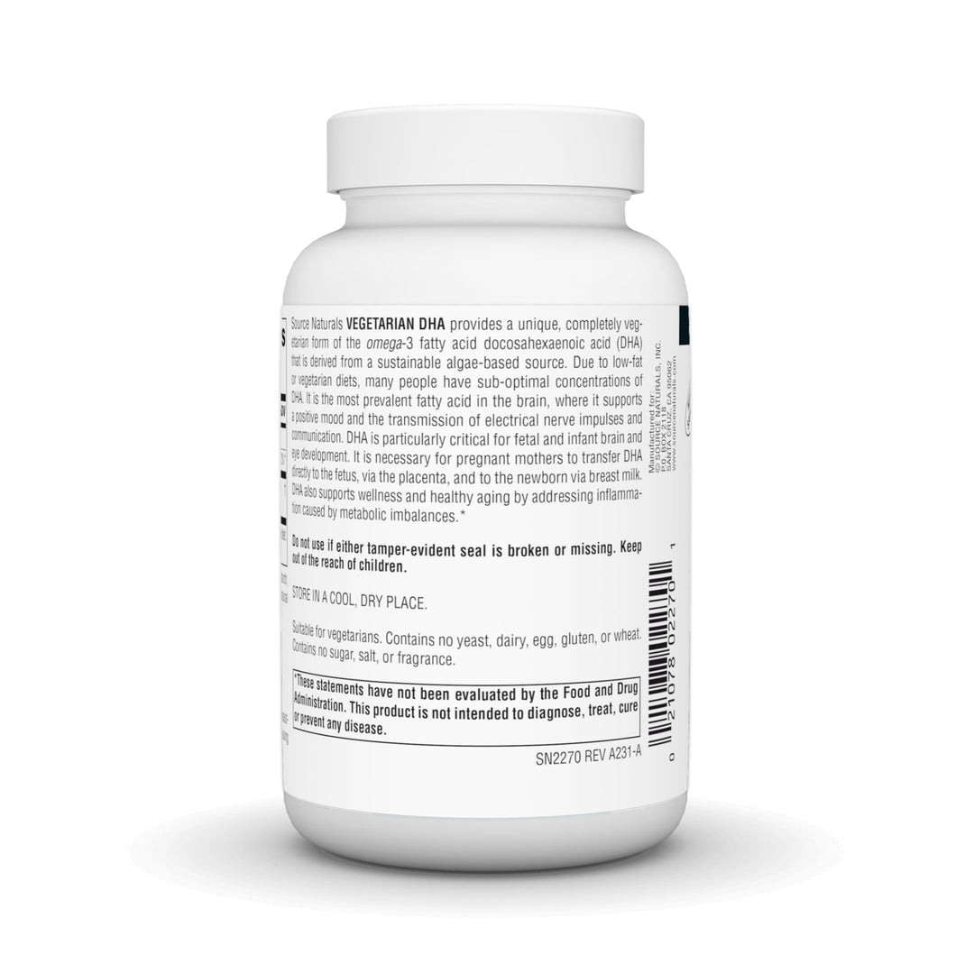 DHA, Neuromins, Non-Fish, Plant-Based Omega-3* - 120 Vegetarian Softgels