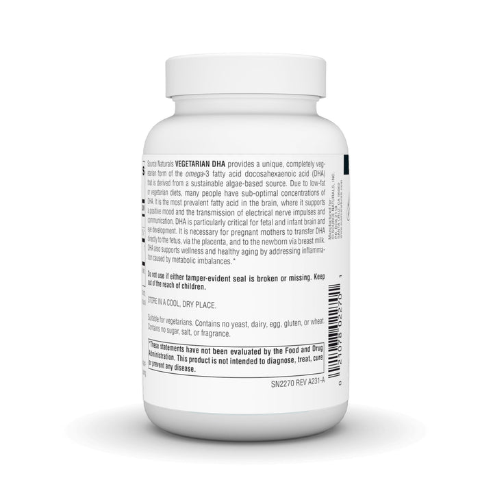 DHA, Neuromins, Non-Fish, Plant-Based Omega-3* - 120 Vegetarian Softgels