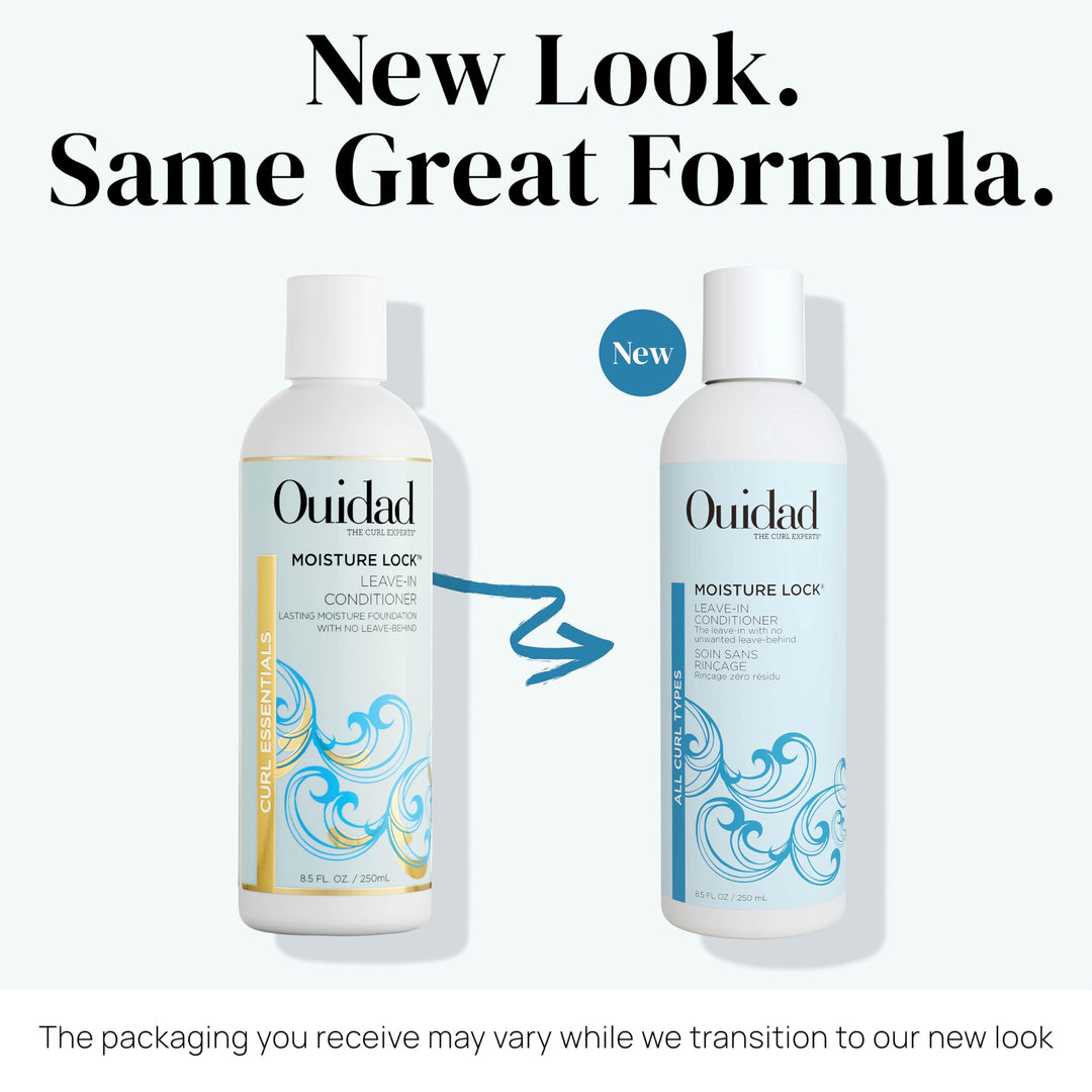 Moisture Lock Leave In Conditioner for Curly Hair - 8.5 fl oz, Hydrating Curl Conditioner & Hair Detangler 2-in-1 Moisturizing Conditioner & Primer for Soft, Hydrated Hair, All Curl Types