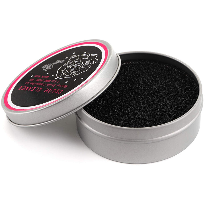 6 Pack Color Removal Cleaner Sponge with 20 Pack Replacement Sponge, Dry Makeup Brush Quick Cleaner Sponge, Easily Clean Makeup Brushes Without Water or Chemical Solution for Travel