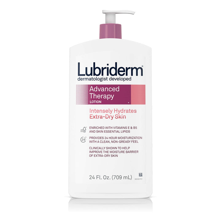 Advanced Therapy Moisturizing Lotion with Vitamins E and B5, Deep Hydration for Extra Dry Skin, Non-Greasy Formula, 24 fl. oz