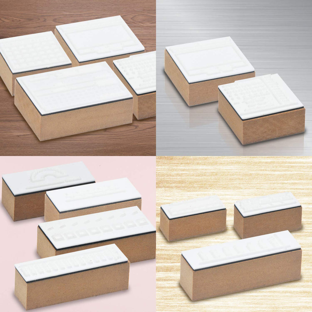 18 Pcs Journal Stamps w/Ink Pad, 4 Set Bujo Stamp Calendar Planner Stencil for Journal DIY, to Do List, Tasks, Month Week Dates Organizer, Scrapbooking Craft, Enhance and Simplify Your Planner