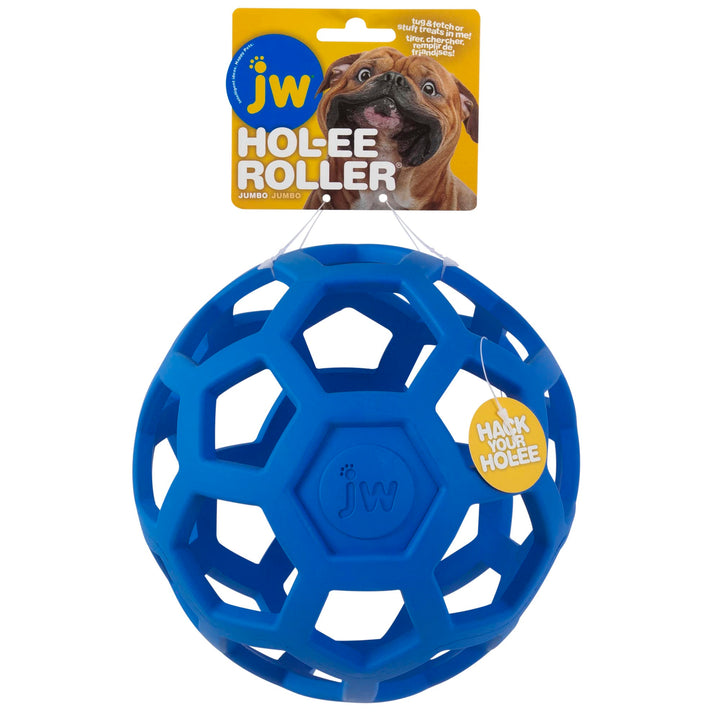 Pet Hol-ee Roller Dog Toy Puzzle Ball, Natural Rubber, Extra Large (7.5 Inch Diameter), Colors May Vary
