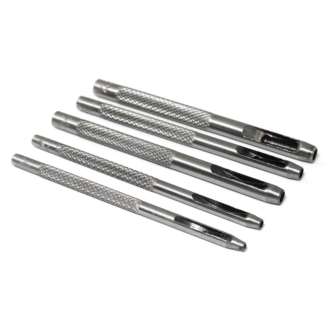 5IN1 Hollow Hole Punch Set Round Leather Hole Tool 5 Sizes (1.5mm, 2.0mm, 3.0mm, 3.5mm, 4.0mm)