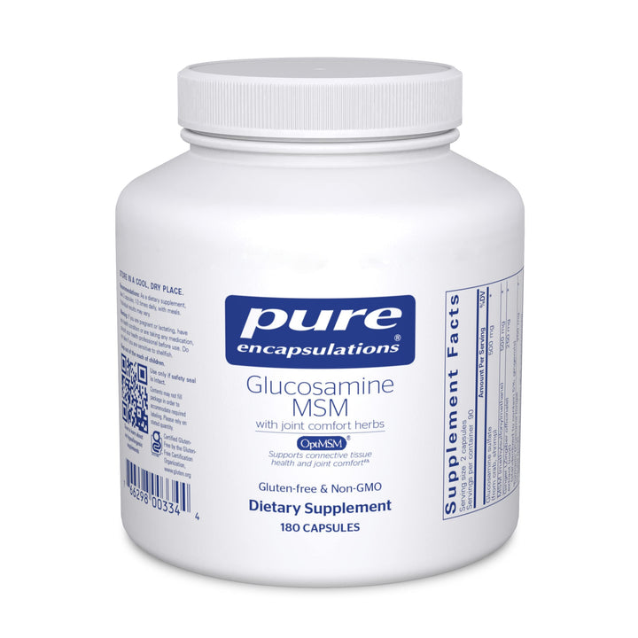 Glucosamine MSM | Supplement for Joint Support, Mobility, Comfort, Cartilage Health, and Connective Tissue* | 180 Capsules