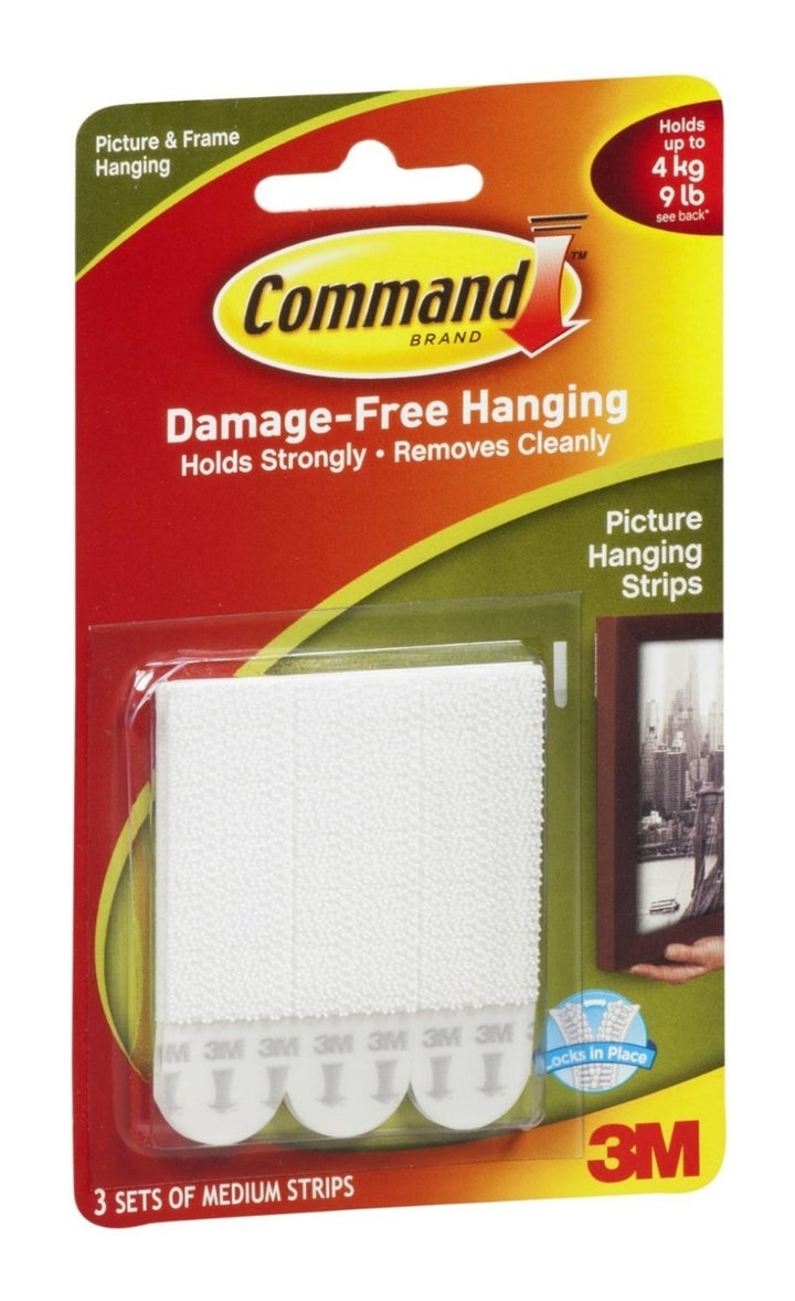 Strips 17201 Medium Adhesive Removable Interlocking Fasteners