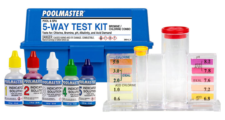 22260 Essential Collection Chemistry Set, 5-Way Swimming Pool and Spa Water Test Kit, Small, Multi