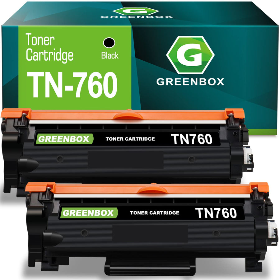 Compatible Toner Cartridge Replacement for Brother TN760 TN-760 TN730 TN-730 for HL-L2350DW DCP-L2550DW HL-L2395DW HL-L2390DW HL-L2370DW Printer (2 Black)