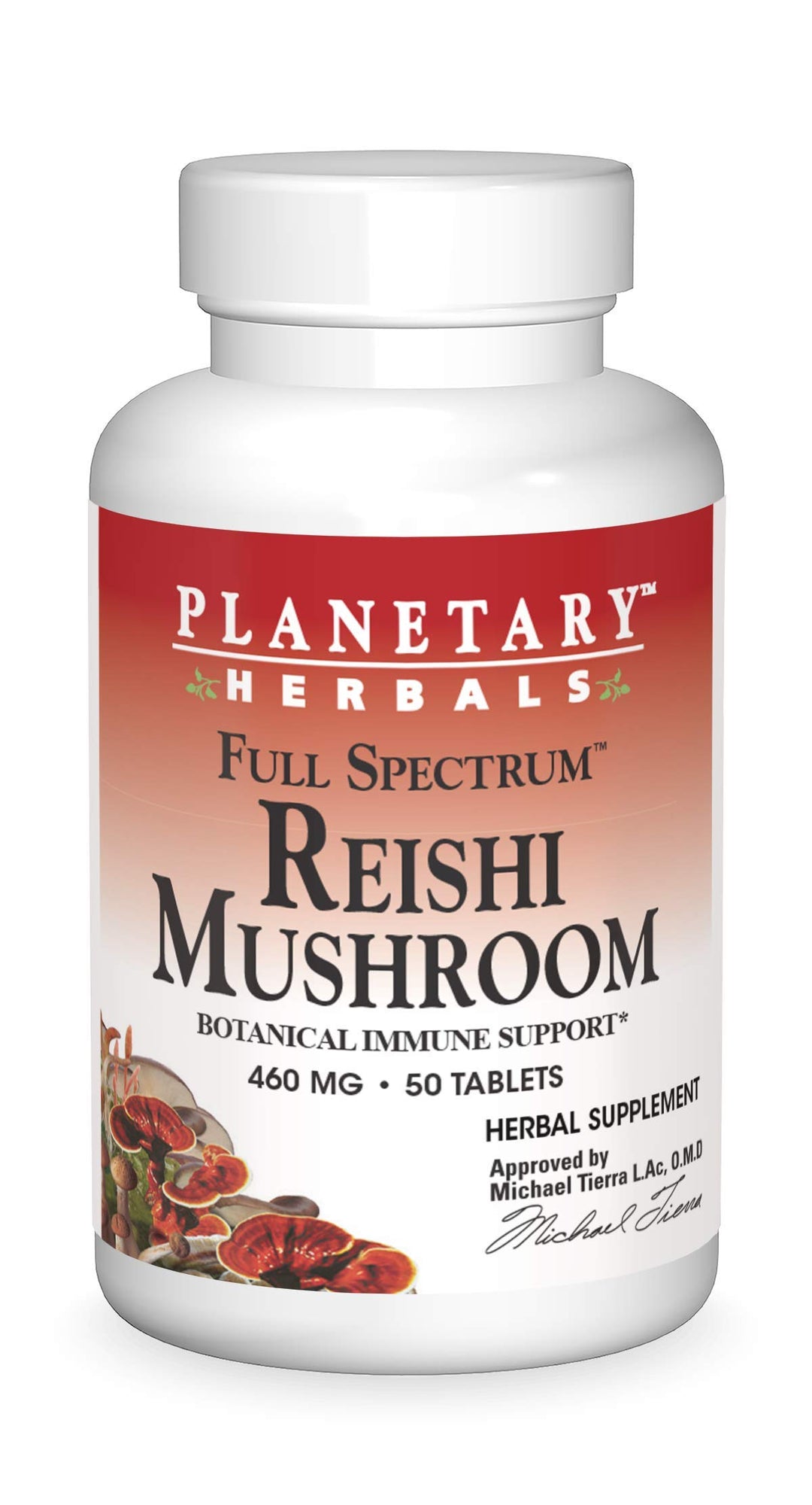 Full Spectrum Reishi Mushroom Tablets, 460 mg, 50 Count