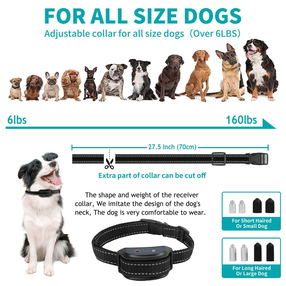 Dog Training Collar with Remote, Waterproof Dog Collar with Beep Vibration Shock, Adjustable 0 to 99 Shock Vibration Levels Dog Training Set for Small Medium Large Dogs