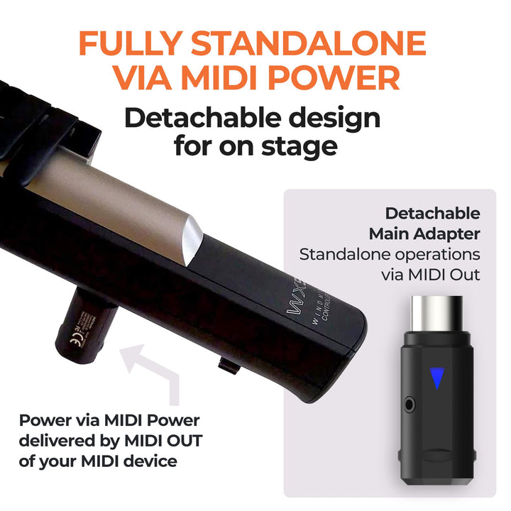 WIDI Master - Wireless MIDI Bluetooth 5 MIDI DIN 5 Adapter - Ultra Low Latency - MIDI Split/Merge - Synthesizer EWI Keytar Pedalboard Digital Piano Keyboard to MIDI, macOS, iOS, Android, Win