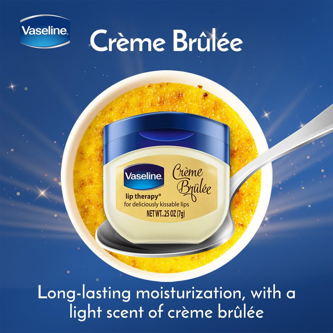 Lip Balm for Instantly Soft Smooth Lips Crème Brûlée Lip Balm Locks In Moisture to Improve Hydration 0.25 oz