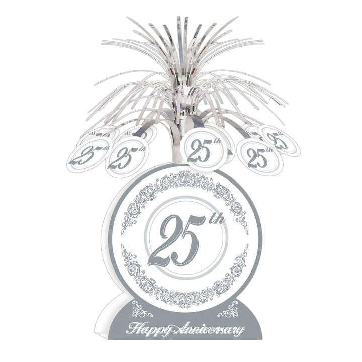 25th Anniversary Centerpiece Party Accessory (1 count) (1/Pkg)