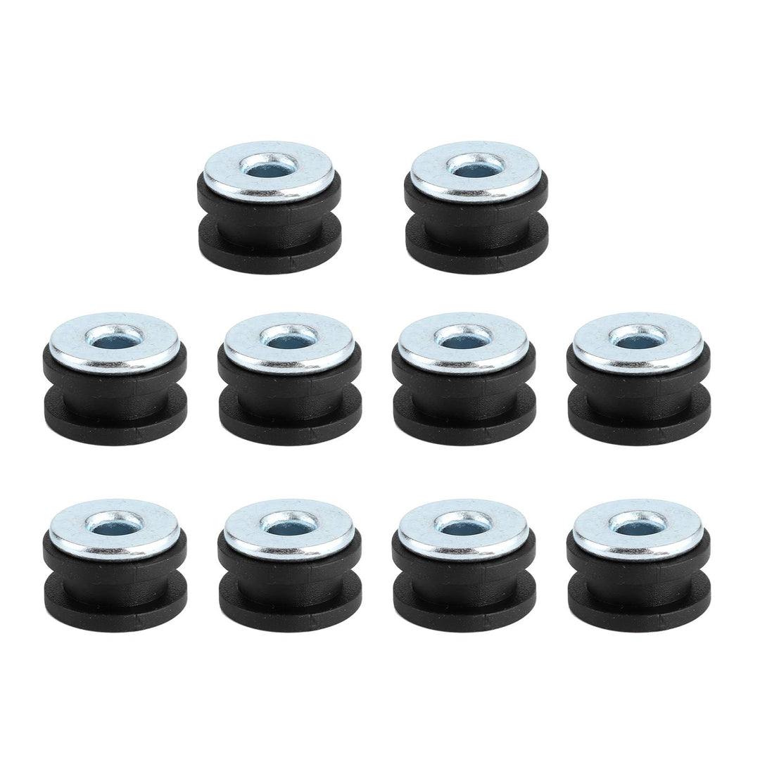 Rubber Grommets Kit, Motorcycle Rubber Grommets Assortment Kit 10.7mm Rubber Grommet Eyelet Ring Gasket Assortment Replacement for Fairings Cowling