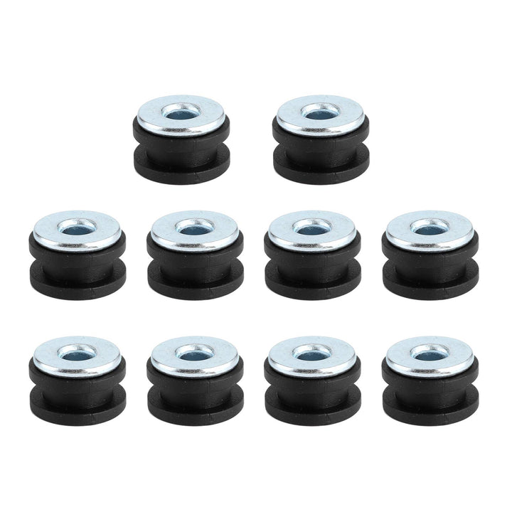 Rubber Grommets Kit, Motorcycle Rubber Grommets Assortment Kit 10.7mm Rubber Grommet Eyelet Ring Gasket Assortment Replacement for Fairings Cowling