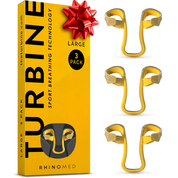 Turbine Nasal Dilator for Athletic Breathing - Large 3pk - Adult Stocking Stuffers - Improves Airflow During Exercise - Nasal Dilators for Exercise - Internal Nasal Dilator - Lightweight