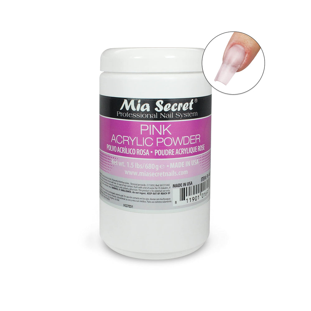 pink Acrylic Powder 1.5 lbs - Made in USA