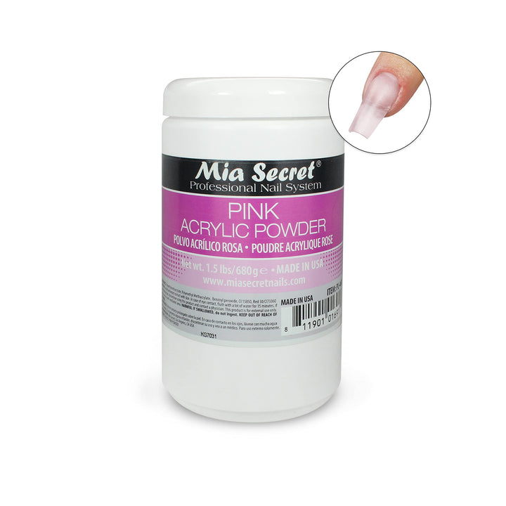 pink Acrylic Powder 1.5 lbs - Made in USA