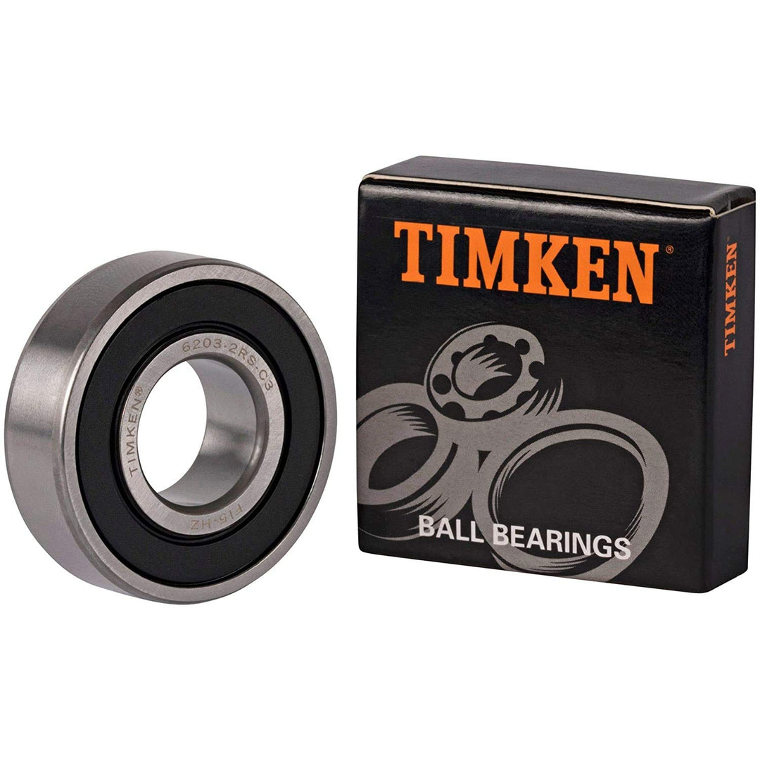 2PACK 6203-2RSC3 17x40x12mm Double Rubber Seal Bearings C3 Clearance Pre-Lubricated and Stable Performance and Cost Effective Bearings
