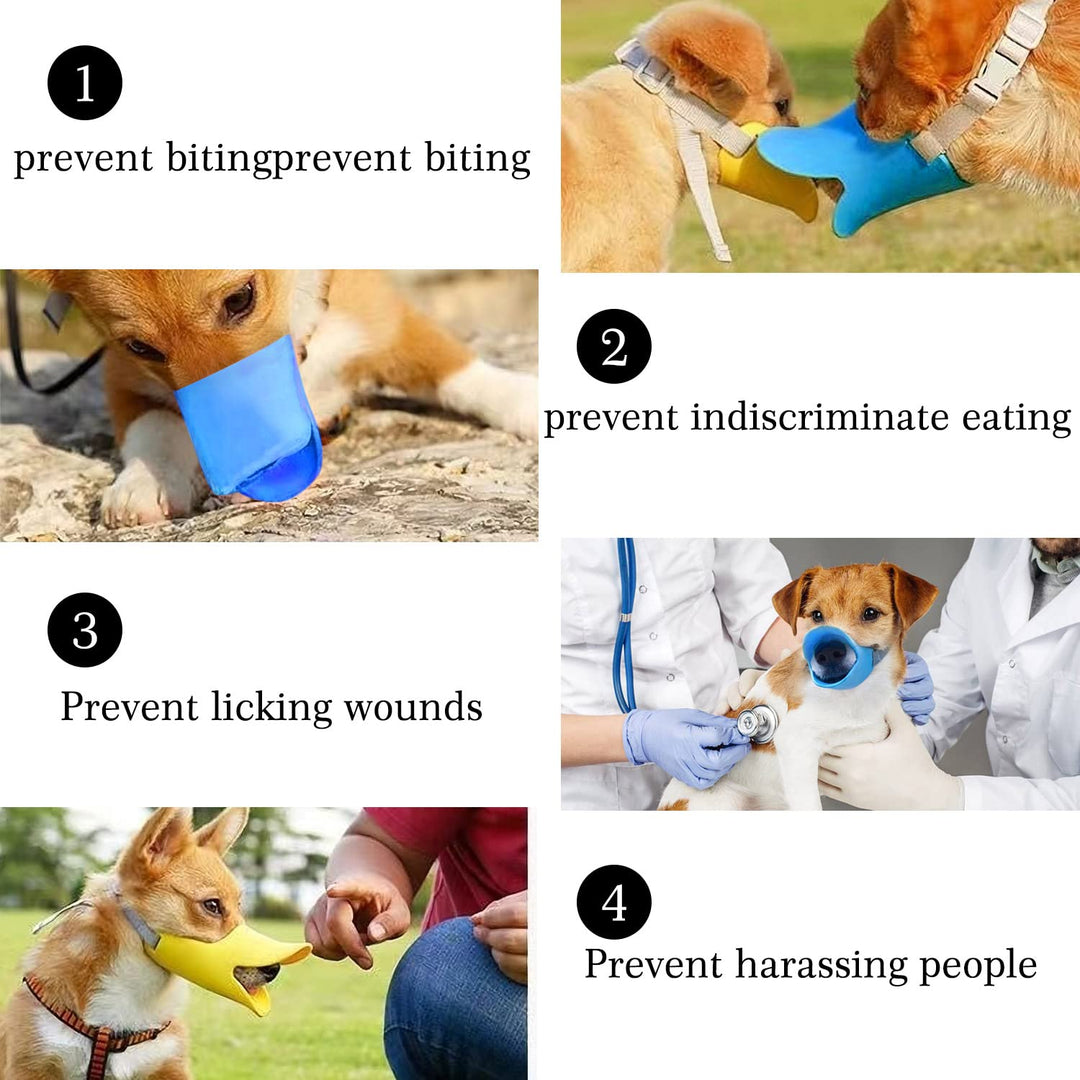 Dog Muzzle for Small Dog Soft Muzzle to Prevent Biting Barking and Chewing, Reflective MeshBreathable Dog Mussel